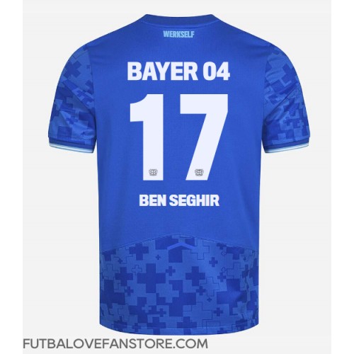 Bayer Leverkusen Eliesse Ben Seghir #17 Tretí futbalový dres 2025-26 Krátky Rukáv Bayer Leverkusen Eliesse Ben Seghir #17 Tretí futbalový dres 2025-26 Krátky Rukáv